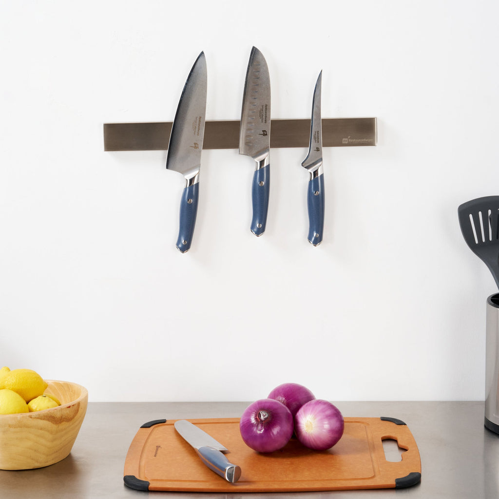 Met Lux Rectangle Stainless Steel Knife Holder - Magnetic - 18" - 1 count box