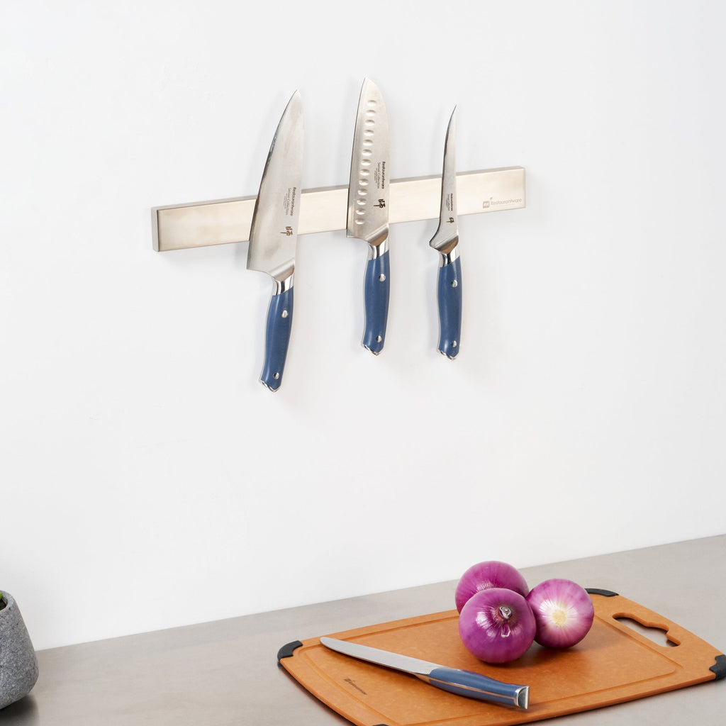 Met Lux Rectangle Stainless Steel Knife Holder - Magnetic - 18" - 1 count box