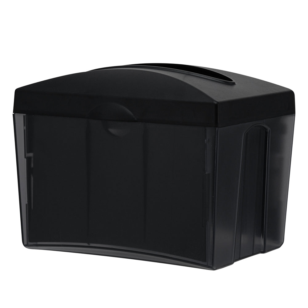 Bar Lux Rectangle Gray Interfold Napkin Dispenser - Tabletop - 7 1/2" x 6" x 6 1/4" - 10 count box