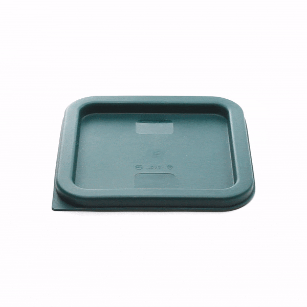 Met Lux Square Green Plastic Food Storage Container Lid - Fits 2 and 4 qt - 1 count box