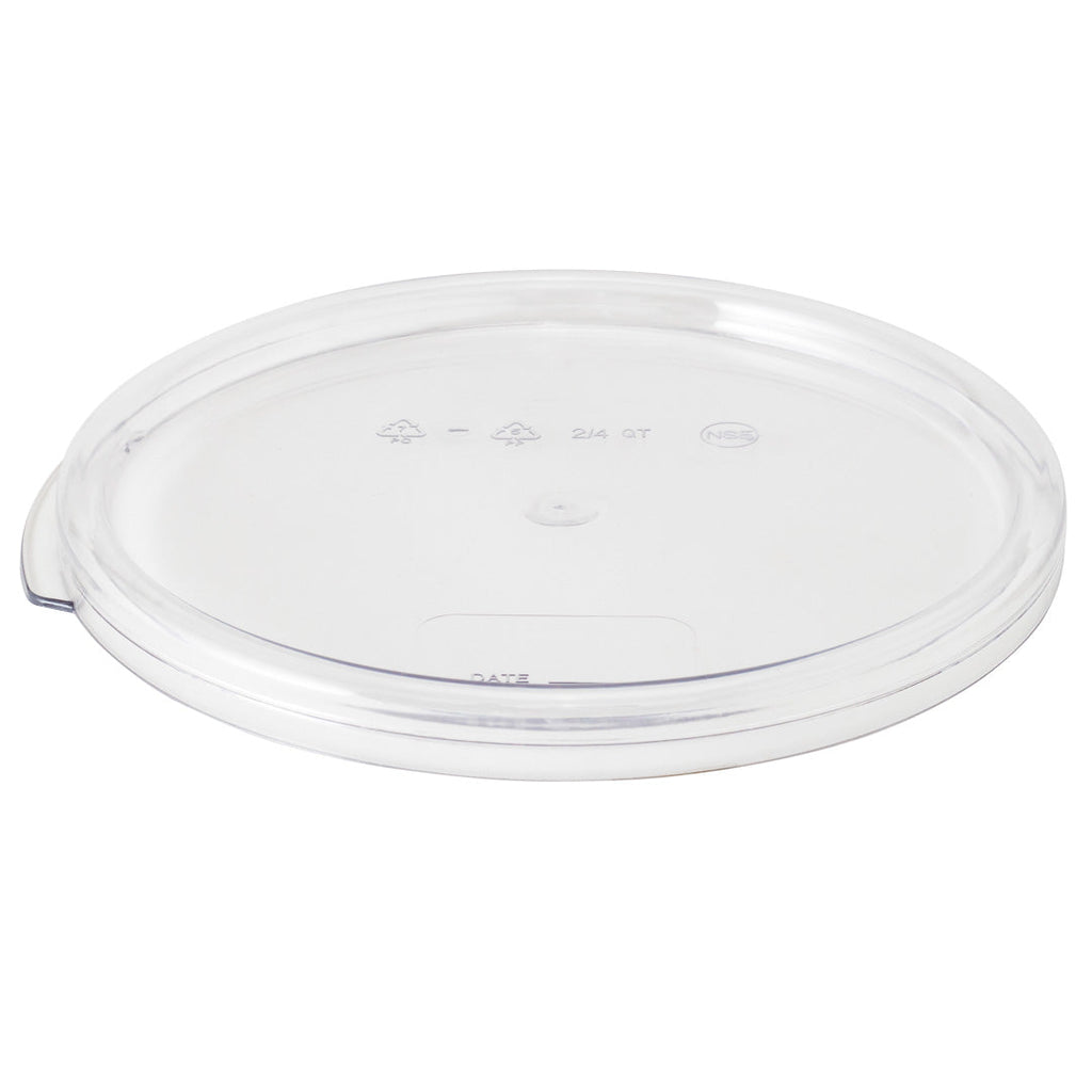 Met Lux Round Clear Plastic Food Storage Container Lid - Fits 2 and 4 qt - 1 count box