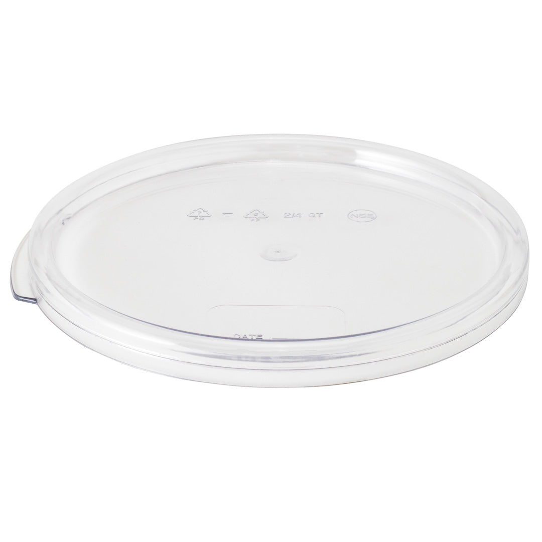 Met Lux Round Clear Plastic Food Storage Container Lid - Fits 2 and 4 qt - 1 count box