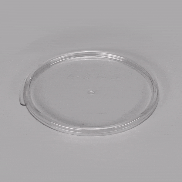 Met Lux Round Clear Plastic Food Storage Container Lid - Fits 6 and 8 qt - 1 count box