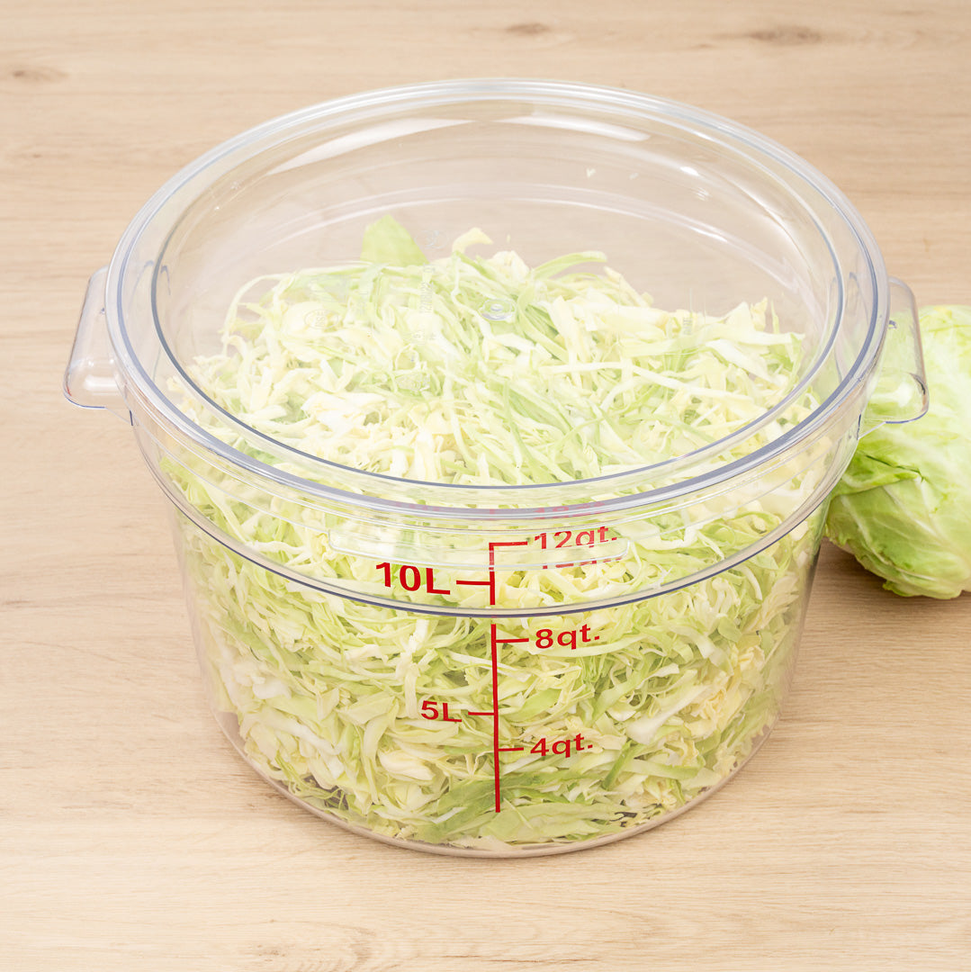 Met Lux Round Clear Plastic Food Storage Container Lid - Fits 12, 18 and 22 qt - 1 count box