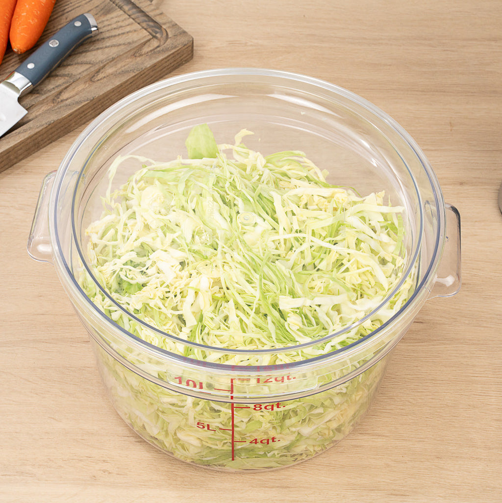 Met Lux Round Clear Plastic Food Storage Container Lid - Fits 12, 18 and 22 qt - 1 count box