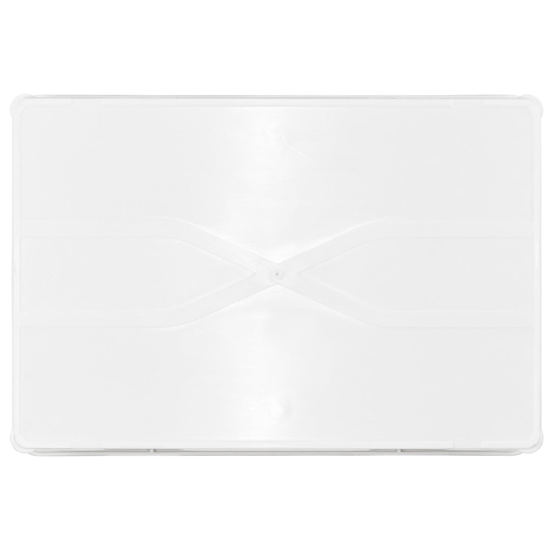 Pizzaly White Plastic Pizza Dough Proofing Box - 26" x 18" x 6" - 1 count box