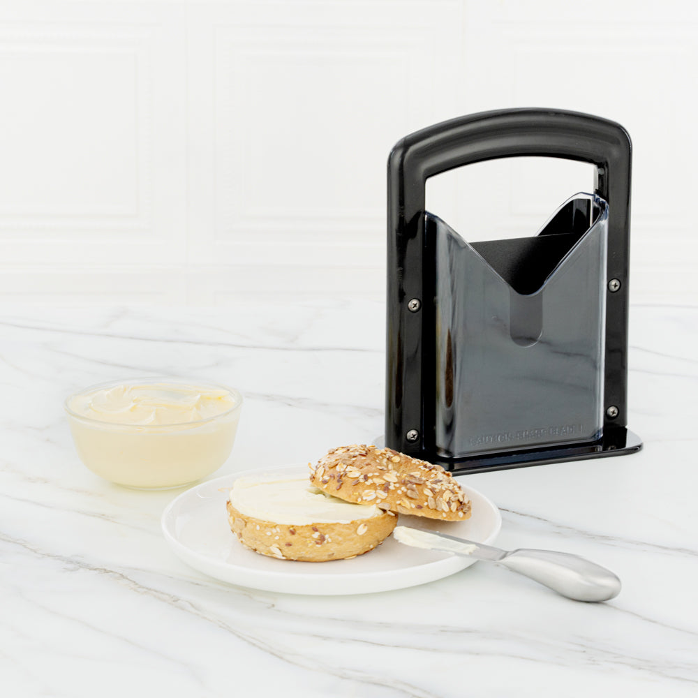 Met Lux Black Stainless Steel Commercial Bagel Slicer - 1 count box