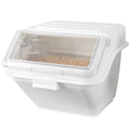 Met Lux 13 gal Rectangle White Shelf Ingredient Bin - with 2 1/2 Cup Measuring Scoop - 22 1/2" x 20 1/4" x 16 1/2" - 1 count box
