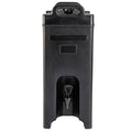 Cater Tek 5 gal Rectangle Black Beverage Dispenser - Insulated - 16 1/2" x 10" x 26" - 1 count box