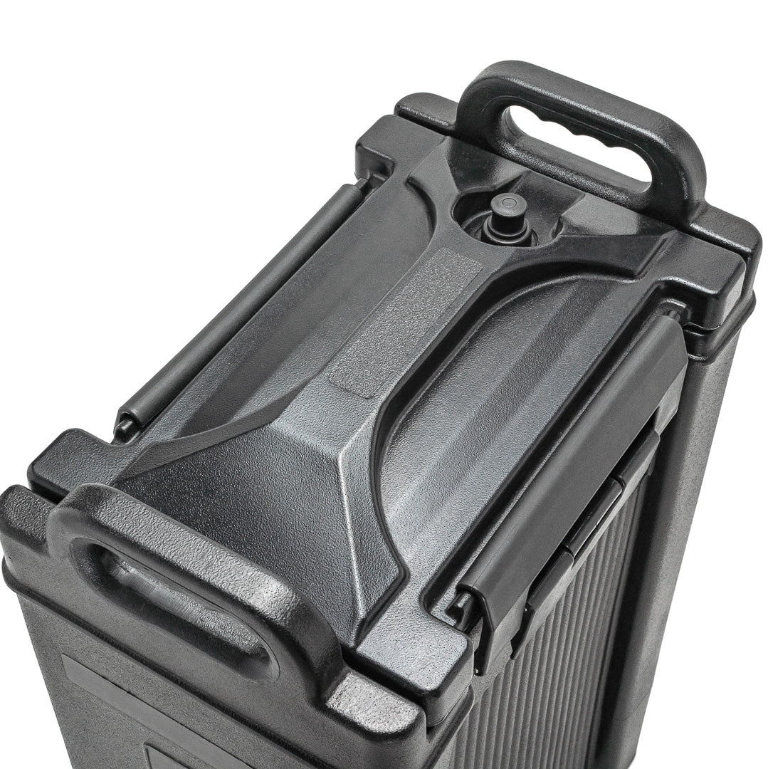 Cater Tek 5 gal Rectangle Black Beverage Dispenser - Insulated - 16 1/2" x 10" x 26" - 1 count box