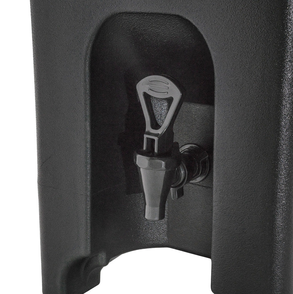 Cater Tek 5 gal Rectangle Black Beverage Dispenser - Insulated - 16 1/2" x 10" x 26" - 1 count box