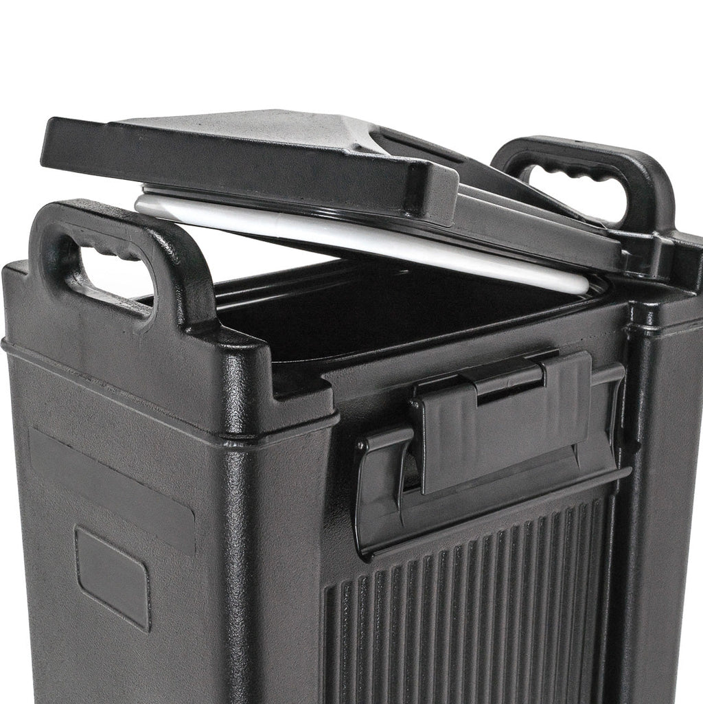 Cater Tek 5 gal Rectangle Black Beverage Dispenser - Insulated - 16 1/2" x 10" x 26" - 1 count box