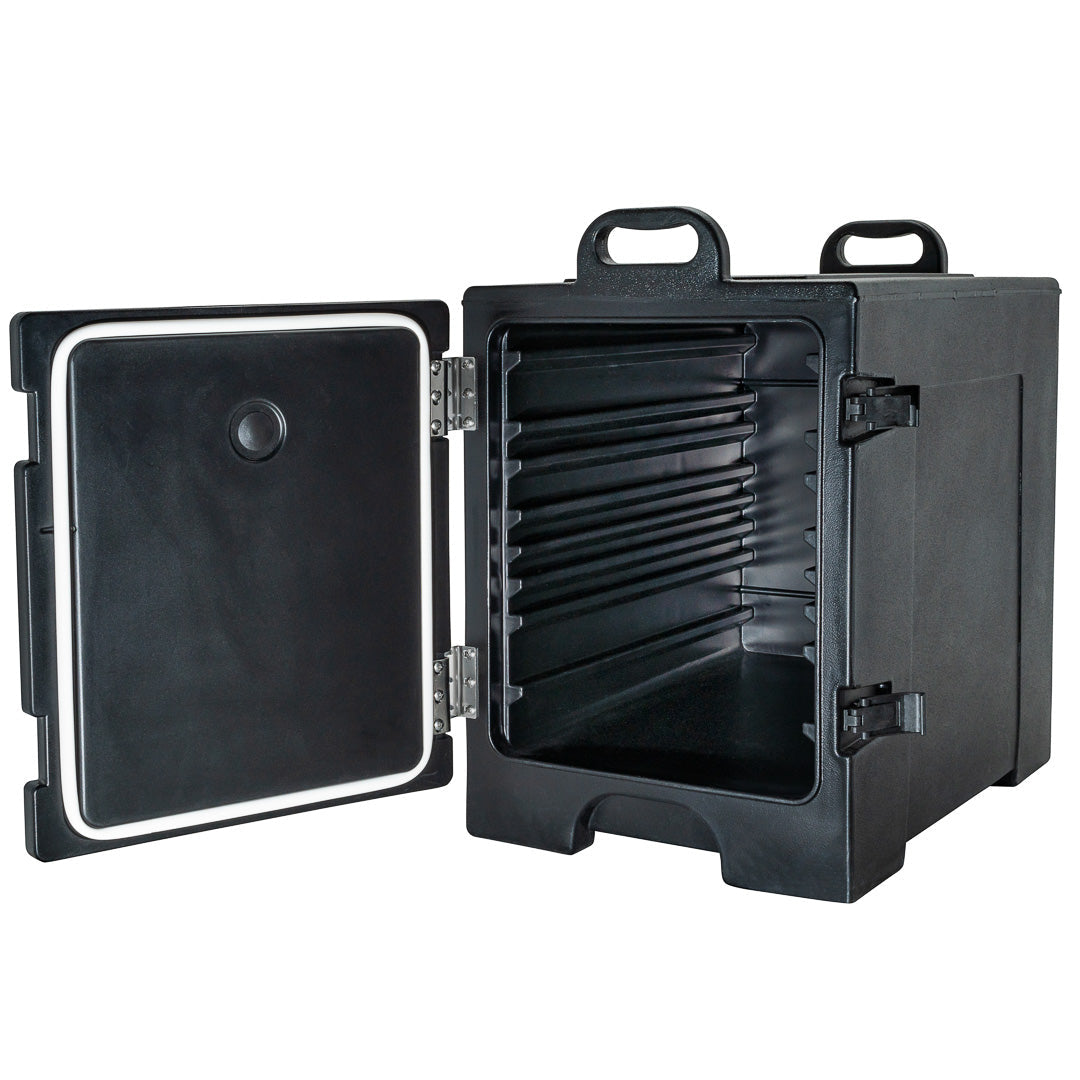 Cater Tek Rectangle Black Food Pan Carrier - Insulated, Front Loading - 16 3/4" x 24" x 25" - 1 count box
