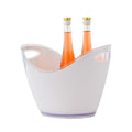 Bar Lux 7.4 qt Frosted Champagne / Wine Bucket - 13 3/4" x 9 3/4" x 10 1/2" - 1 count box