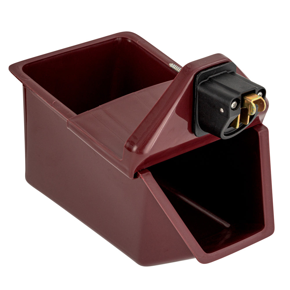 Bar Lux Rectangle Red Bottle Cap Catcher - with Bottle Opener - 9" x 5 1/2" x 4 3/4" - 10 count box