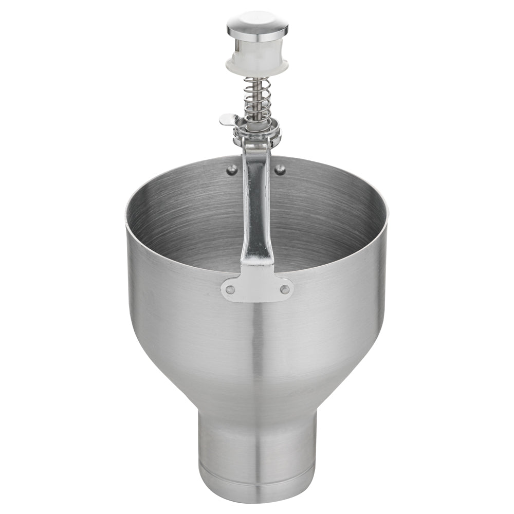 Met Lux Round Aluminum Pancake / Waffle Batter Dispenser - 6 1/2" x 6 1/2" x 13" - 1 count box