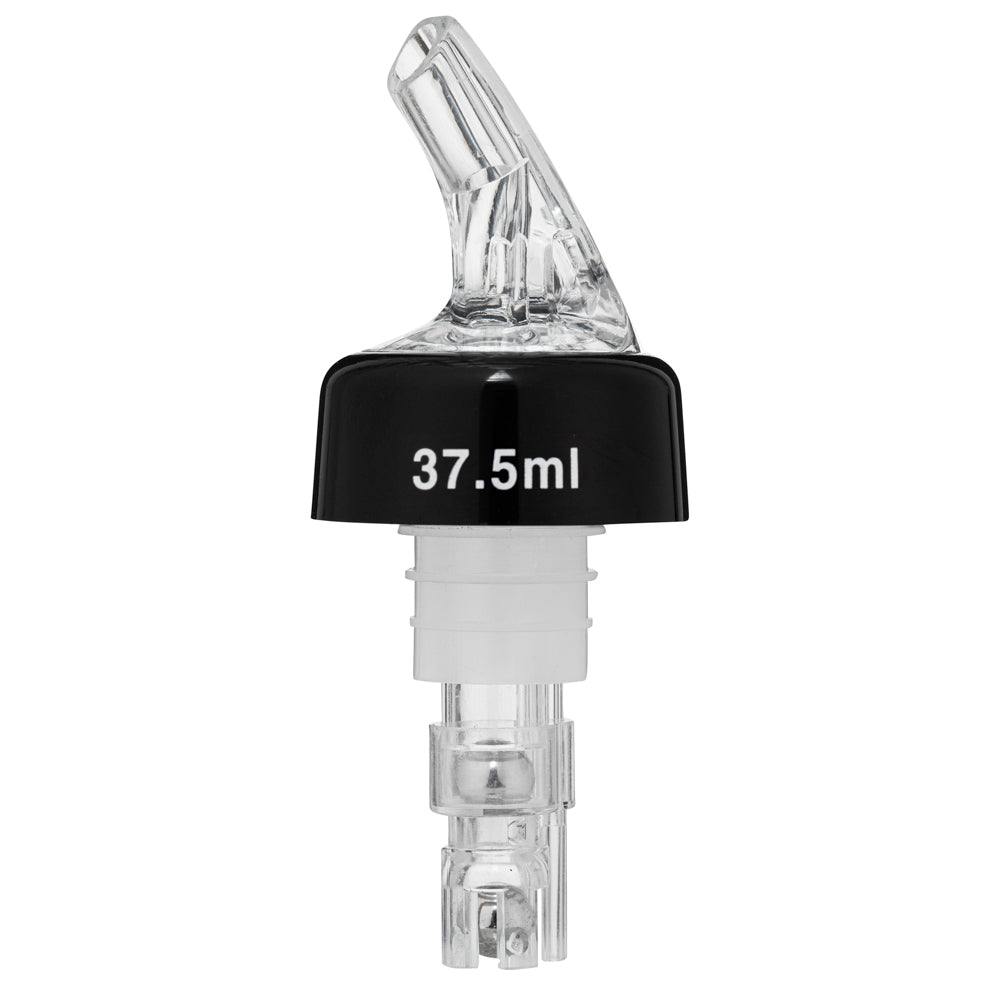 Bar Lux 1 oz Clear Plastic Measured Liquor Pourer - with Collar - 1 1/2" x 1 1/2" x 3 3/4" - 10 count box