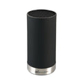 Sensei Round Black Knife Block - Soft Touch - 4 1/4" x 4 1/4" x 9" - 1 count box