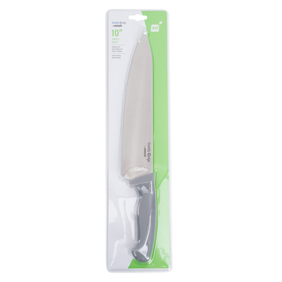 Comfy Grip Gray Stainless Steel 10" Chef's Knife - 1 count box