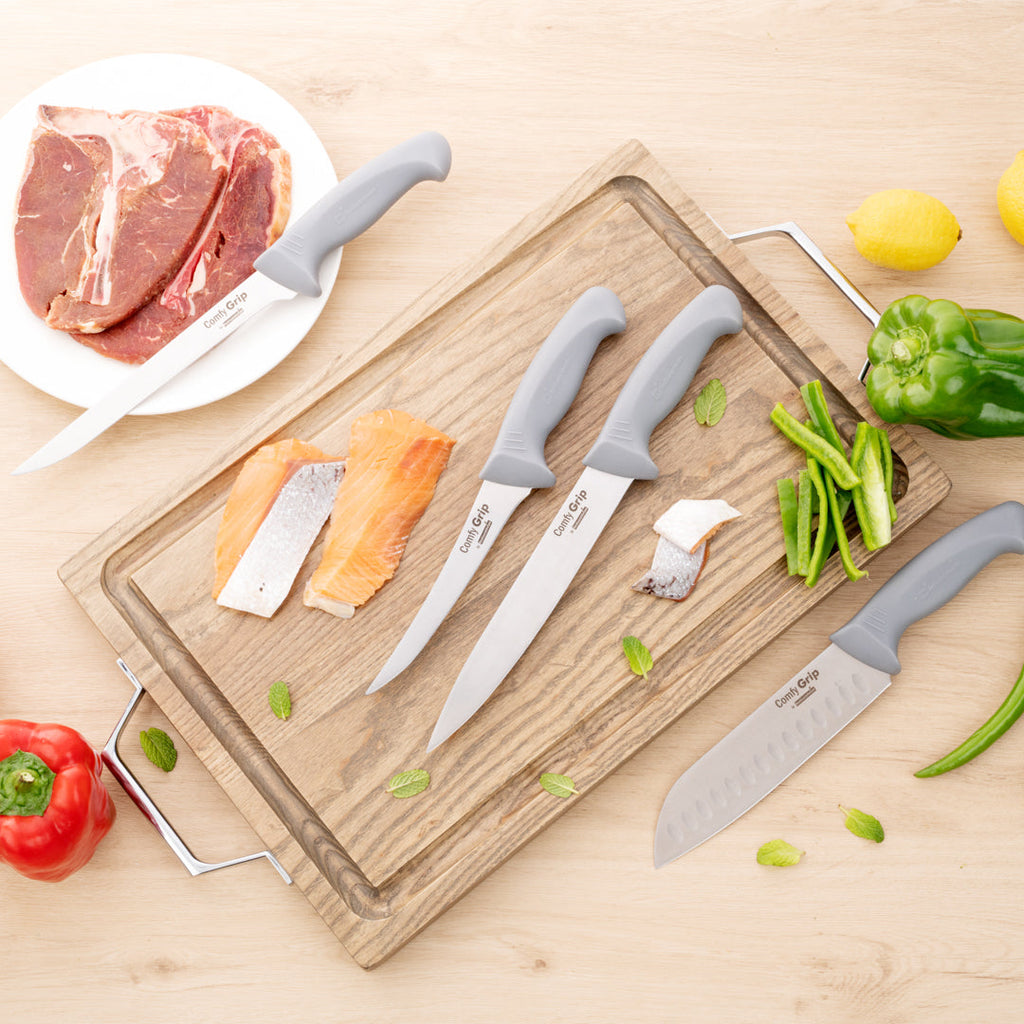 Comfy Grip Gray Stainless Steel 6" Boning Knife - 1 count box