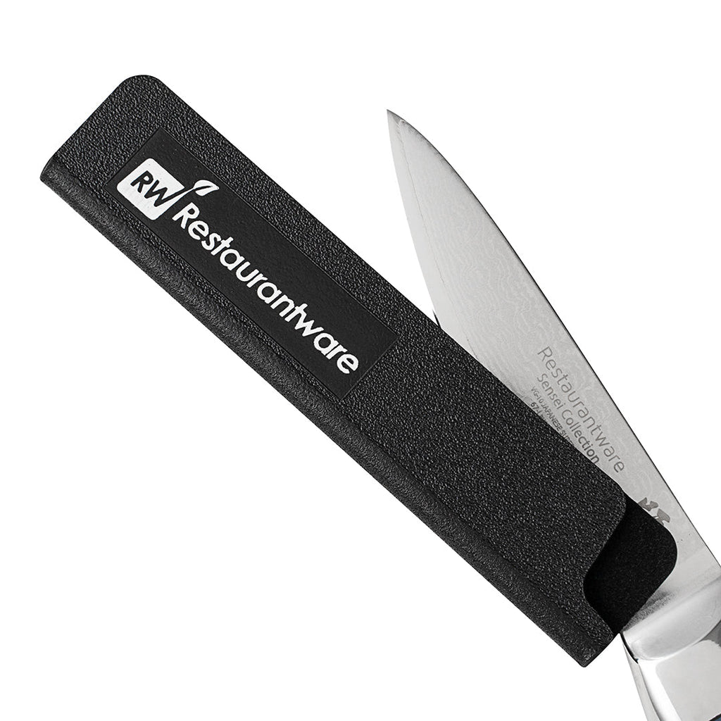 Sensei Black Plastic Knife Blade Cover / Guard - 4 3/4" x 1" - 1 count box
