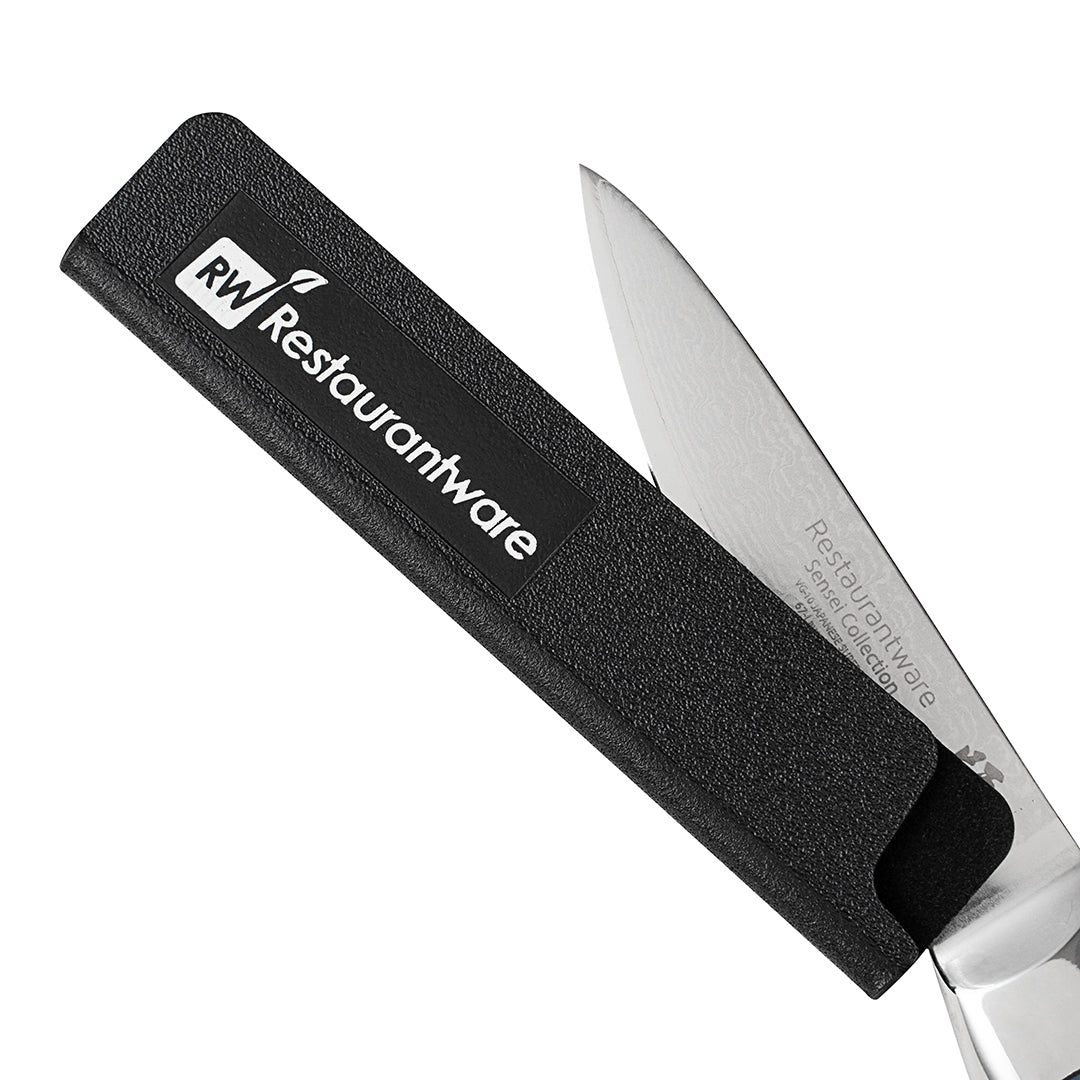 Sensei Black Plastic Knife Blade Cover / Guard - 4 3/4" x 1" - 1 count box