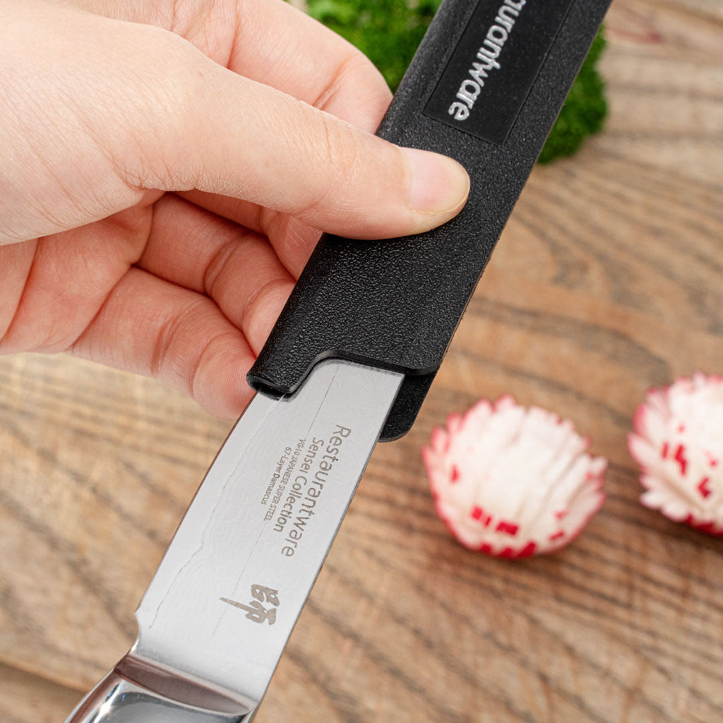 Sensei Black Plastic Knife Blade Cover / Guard - 4 3/4" x 1" - 1 count box