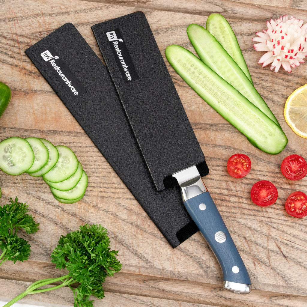 Sensei Black Plastic Knife Blade Cover / Guard - 6 1/2" x 2" - 1 count box