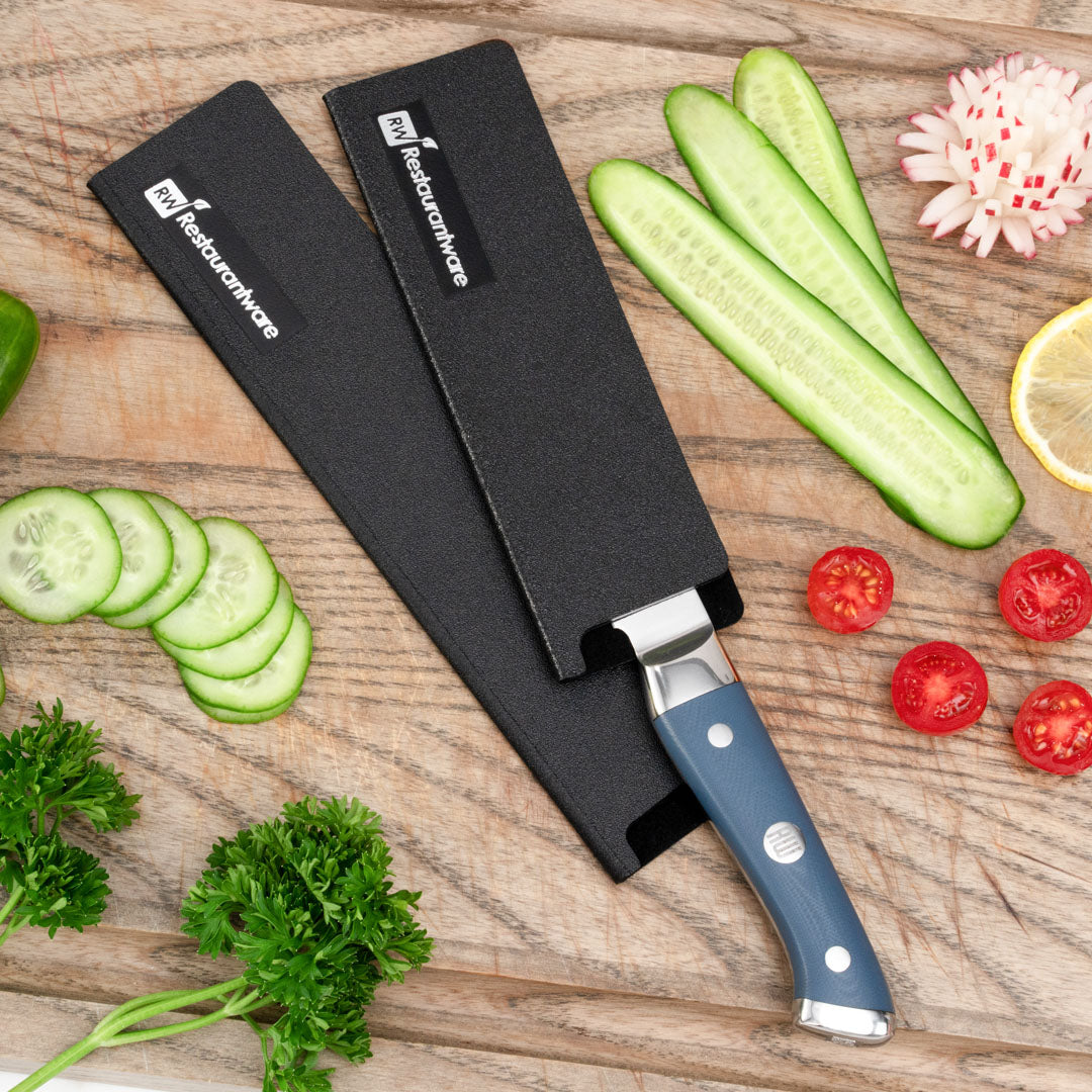 Sensei Black Plastic Knife Blade Cover / Guard - 6 1/2" x 2" - 1 count box