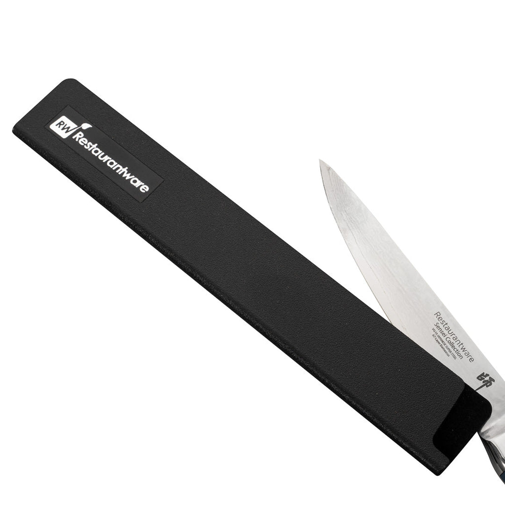 Sensei Black Plastic Knife Blade Cover / Guard - 8 1/2" x 1 1/2" - 1 count box