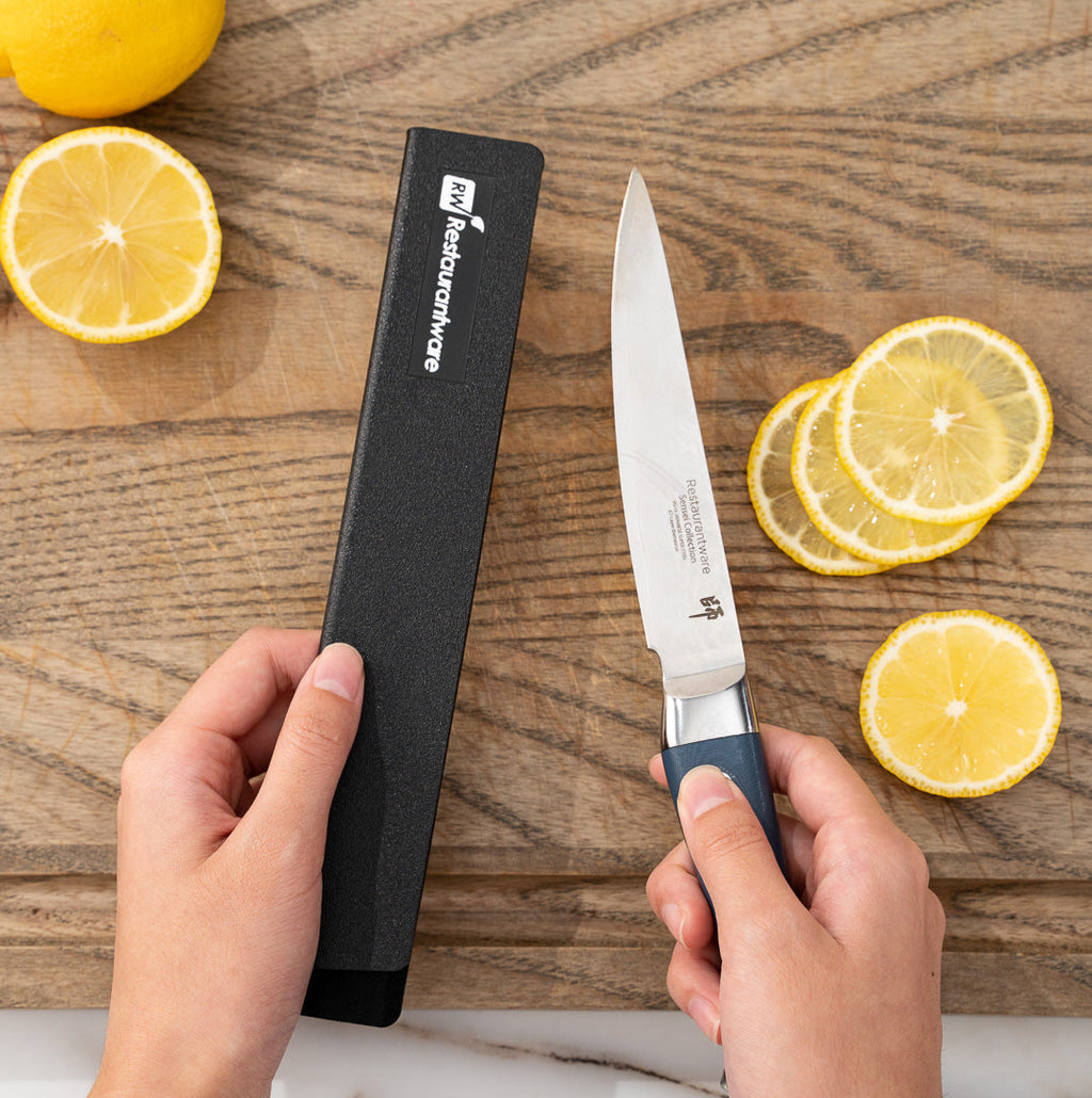 Sensei Black Plastic Knife Blade Cover / Guard - 8 1/2" x 1 1/2" - 1 count box
