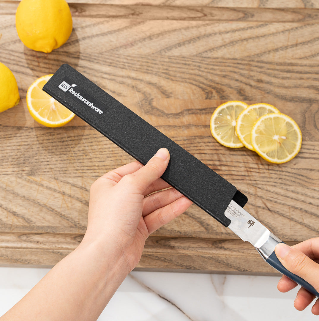 Sensei Black Plastic Knife Blade Cover / Guard - 8 1/2" x 1 1/2" - 1 count box