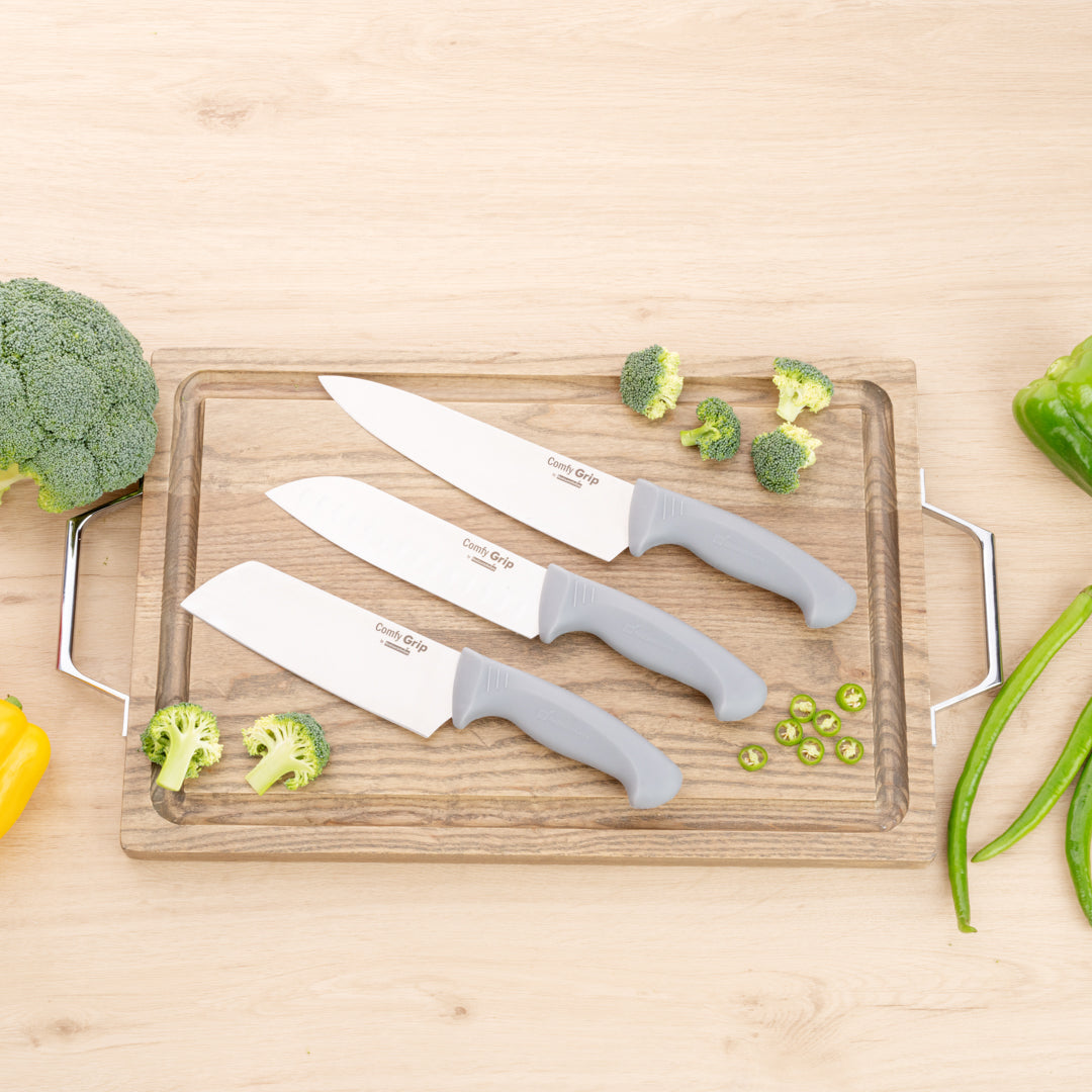 Comfy Grip Gray Stainless Steel 6.5" Vegetable Knife - 1 count box