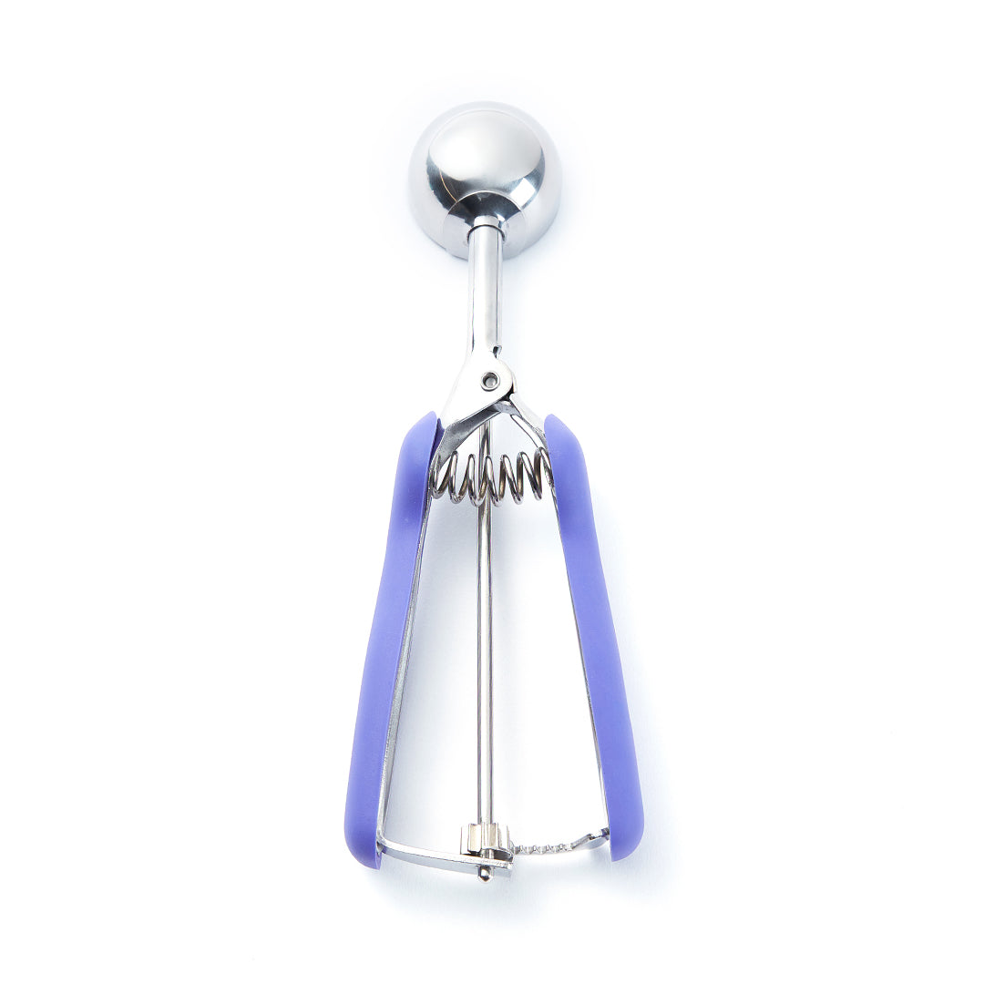 Comfy Grip 0.8 oz Stainless Steel #40 Ice Cream Scoop - with Purple Handle - 1 count box