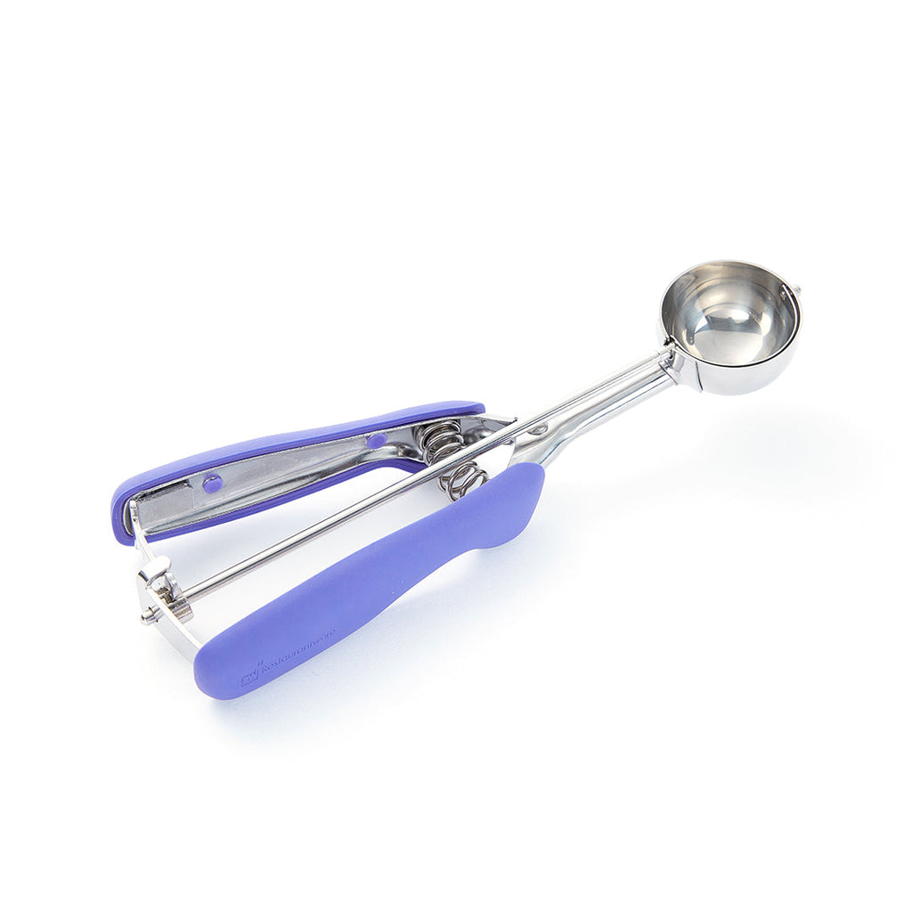 Comfy Grip 0.8 oz Stainless Steel #40 Ice Cream Scoop - with Purple Handle - 1 count box