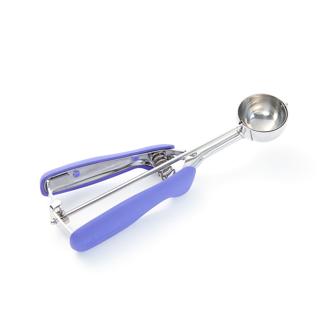 Comfy Grip 0.8 oz Stainless Steel #40 Ice Cream Scoop - with Purple Handle - 1 count box