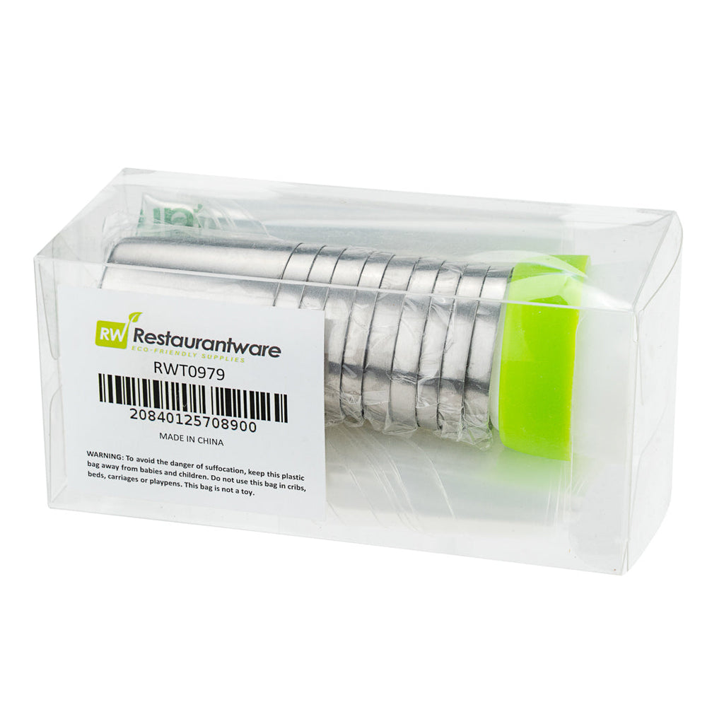 Pastry Tek Stainless Steel Russian Piping Tip Set - 21-Piece - 1 count box