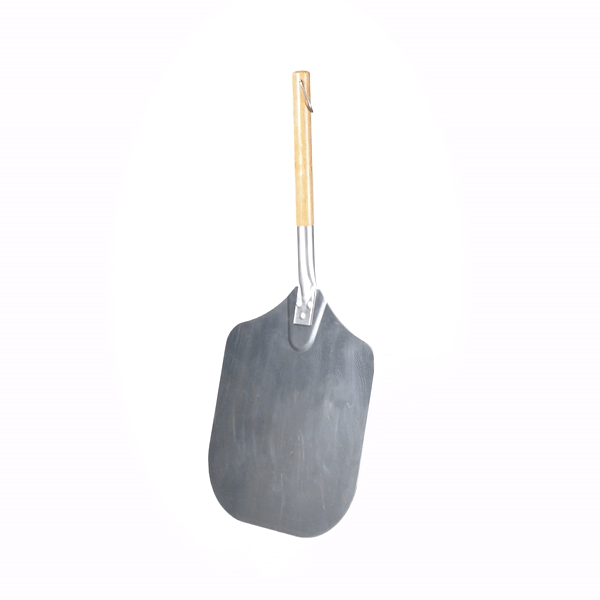 Met Lux Aluminum Pizza Peel - with 10" Wooden Handle - 12" x 14" - 1 count box