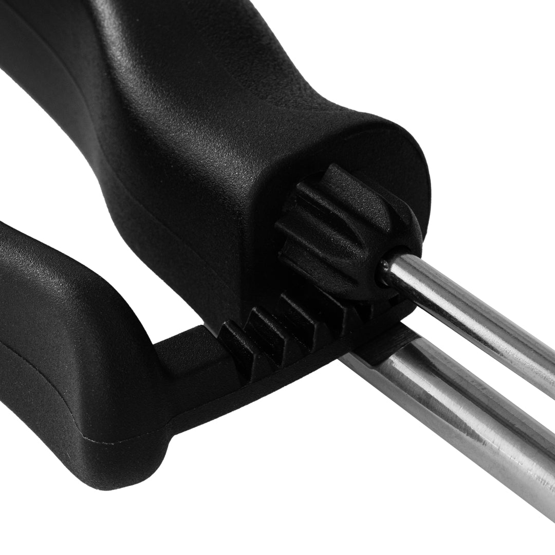 Comfy Grip 1.1 oz Stainless Steel #30 Portion Scoop - with Black Ambidextrous Handle - 1 count box