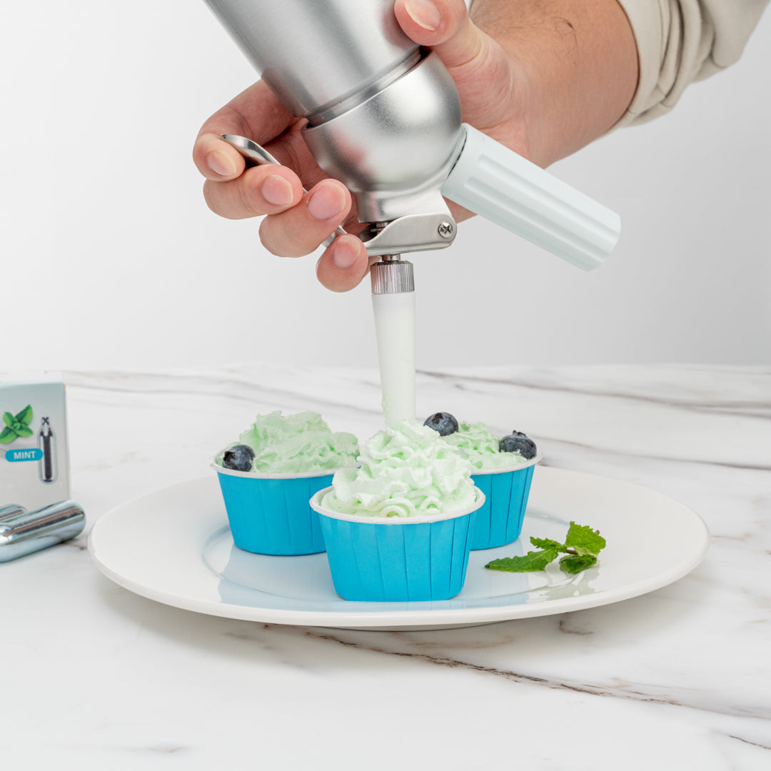 Whip Tek Mint 8g N2O Cartridge - for Whipped Cream Dispenser - 10 count box