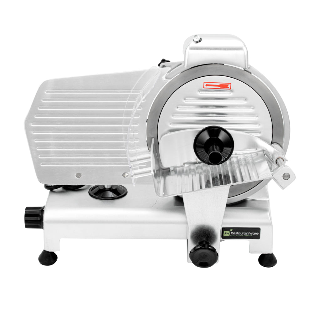 Hi Tek Stainless Steel Manual Gravity Feed Meat Slicer - 1/4hp - 10" - 1 count box