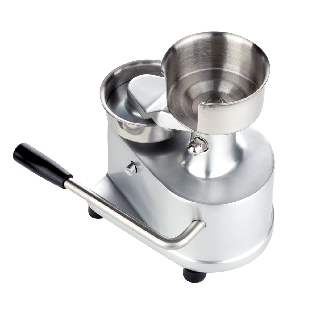 Hi Tek Stainless Steel 4" Hamburger Patty Molding Press - 1/4 lb, with Handle - 1 count box