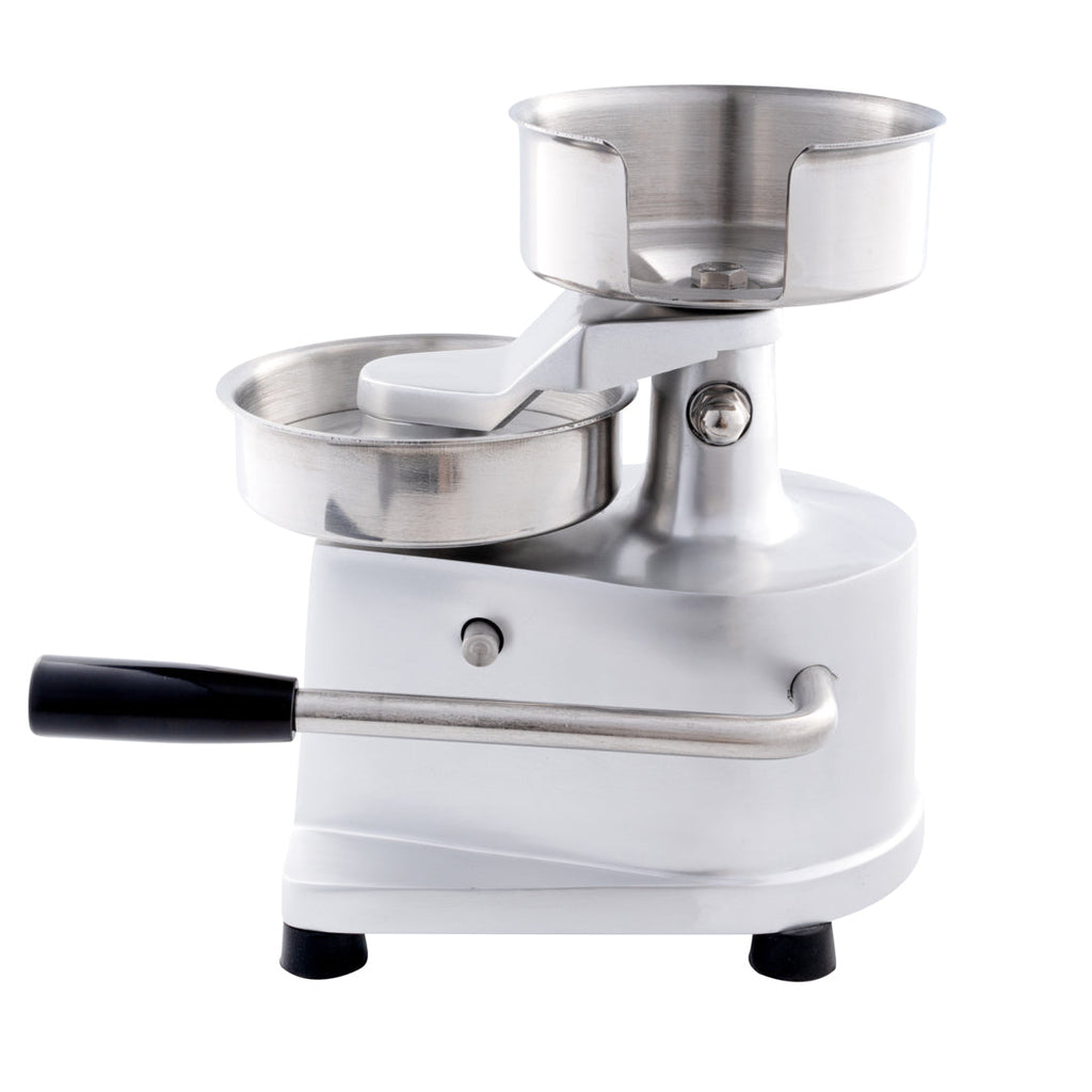 Hi Tek Stainless Steel 5" Hamburger Patty Molding Press - 1/2 lb, with Handle - 1 count box