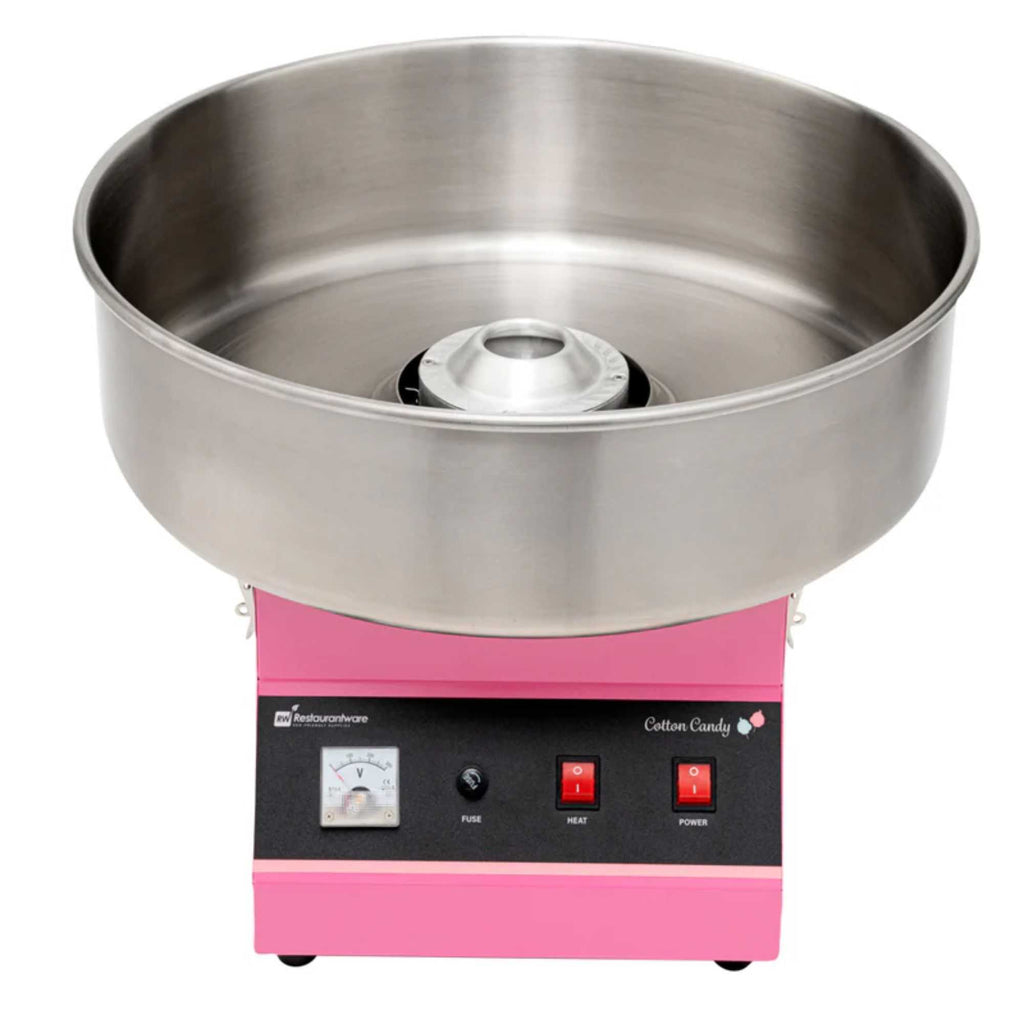 Hi Tek Pink Stainless Steel Cotton Candy / Candy Floss Machine - 1080w, 110V - 21" - 1 count box