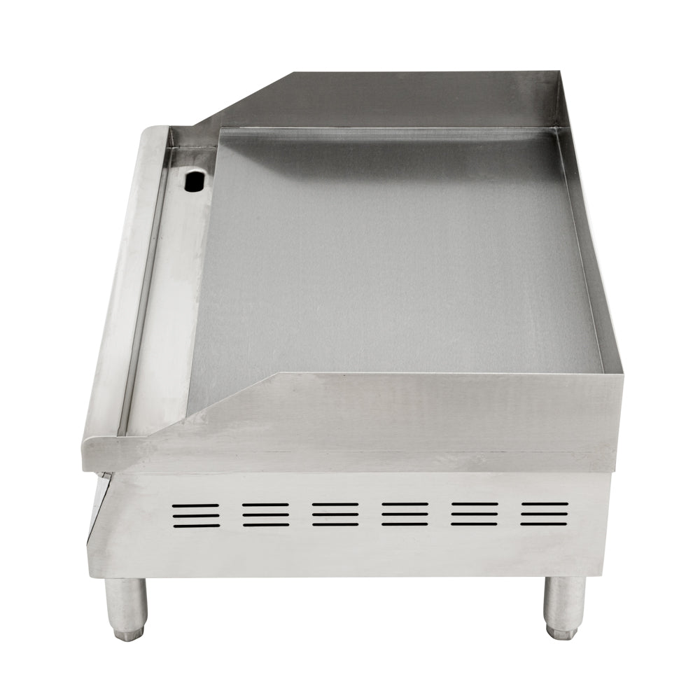 Hi Tek Stainless Steel Electric Countertop Griddle - 208/240V, 2675W-3560W - 24" - 1 count box