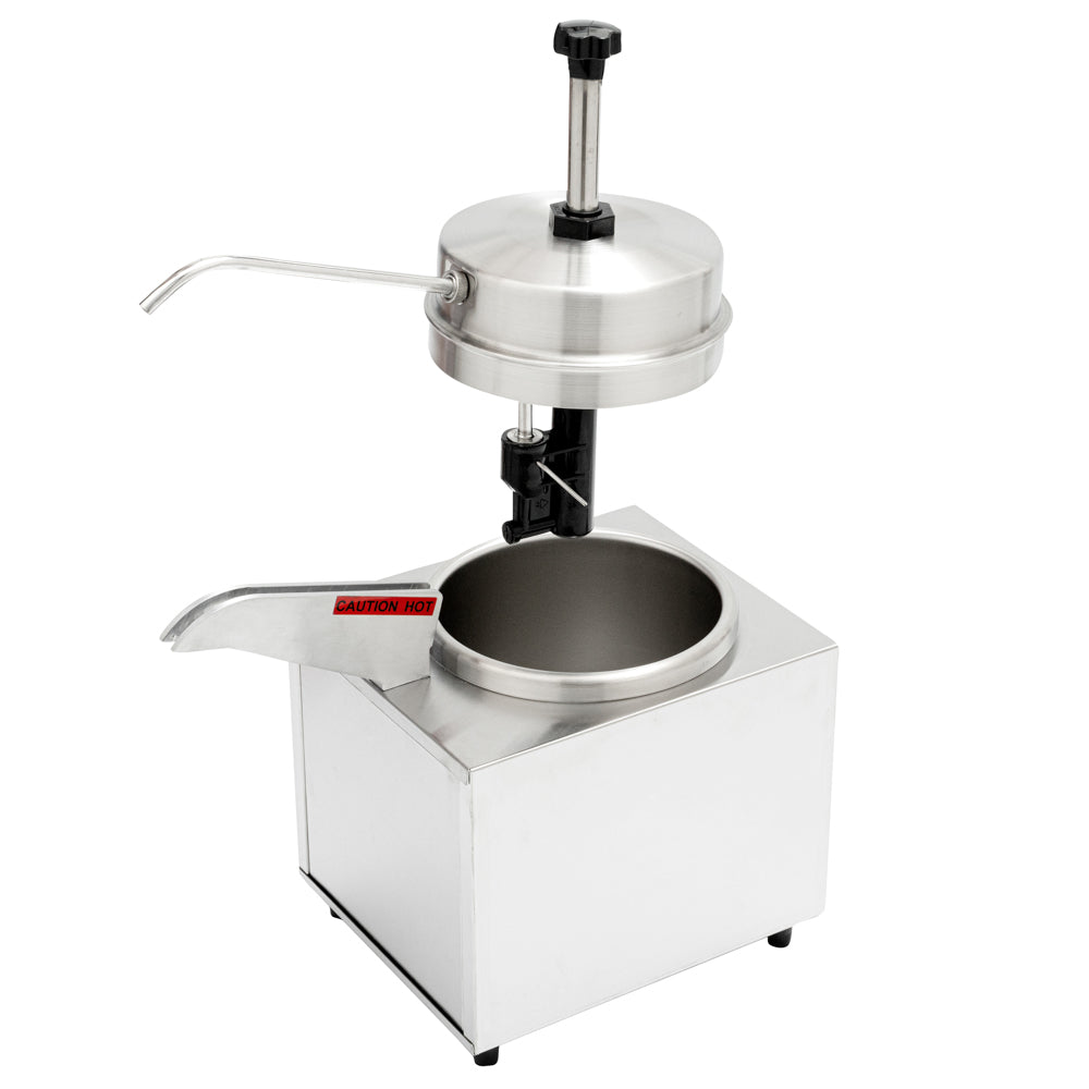 Hi Tek 3.5 qt Stainless Steel Warmer - with Heated Spout, Pump - 1 count box
