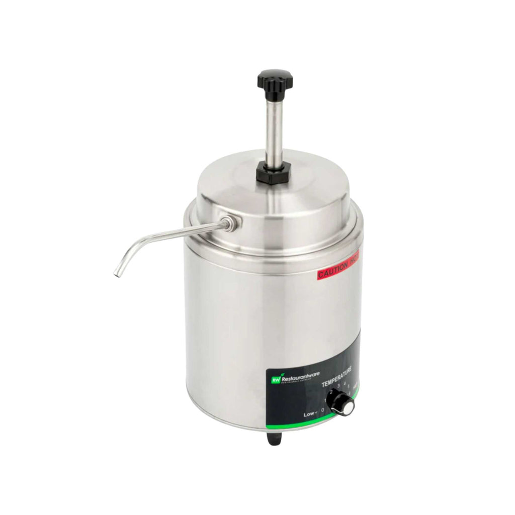 Hi Tek 3.5 qt Stainless Steel Warmer - with Spout, Pump - 1 count box