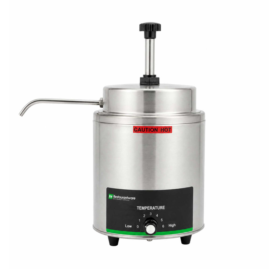 Hi Tek 3.5 qt Stainless Steel Warmer - with Spout, Pump - 1 count box