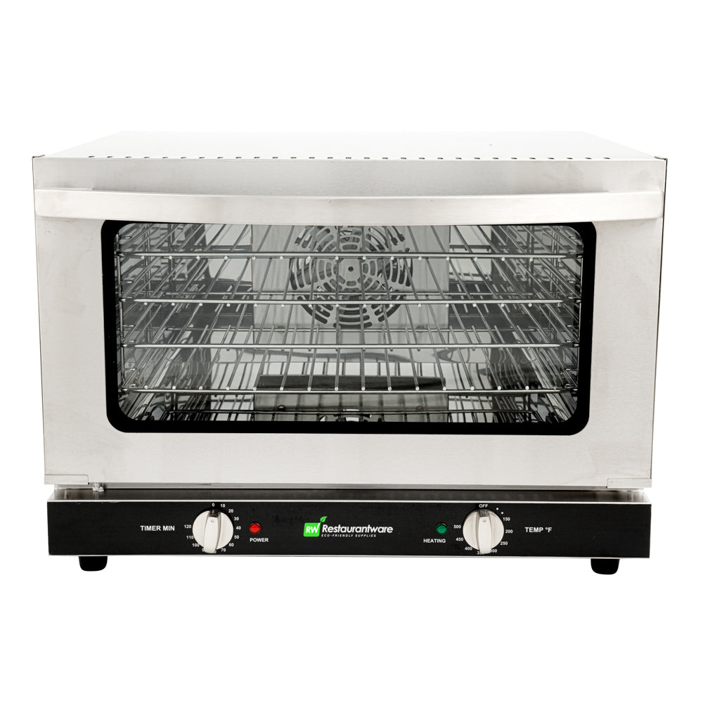 Hi Tek Stainless Steel Half Size Countertop Convection Oven - 120V, 1600W - 1.5 cu ft - 1 count box