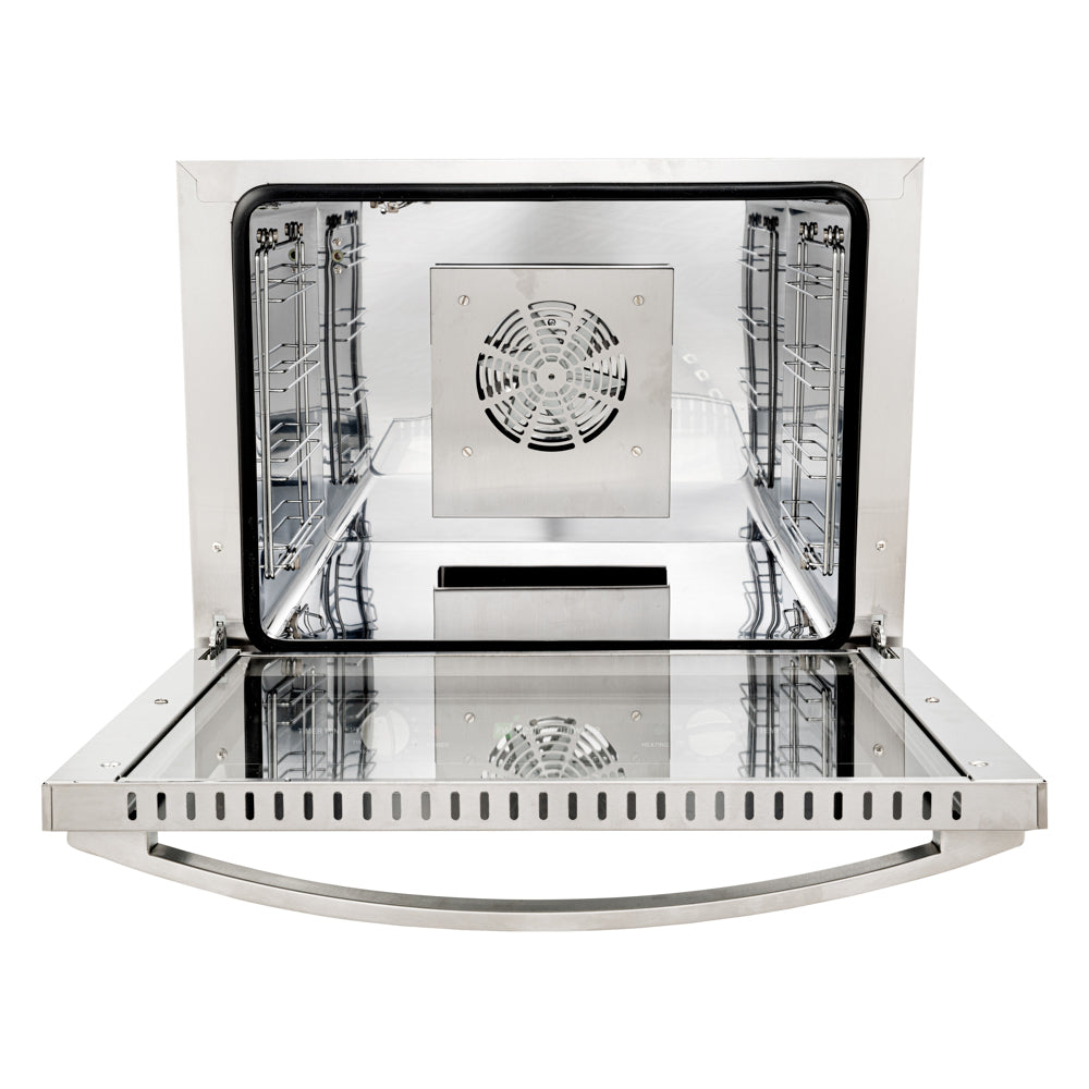 Hi Tek Stainless Steel Half Size Countertop Convection Oven - 208/240V, 2800W - 2.3 cu ft - 1 count box